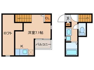 ﾒｿﾞﾈﾃｨｯｸ ｸｱﾄﾛ ﾌﾟｴﾙﾀｽの物件間取画像